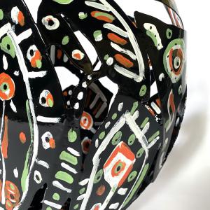 L'urne magique 2021 Welded and painted steel - 38 x 31 x 35 cm - Unique piece SOLD