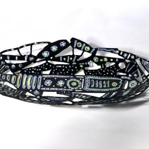 Poisson d'amour 2021 Welded and painted steel - 9 x 52 x 26 cm - Unique piece