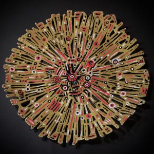 Siracusa  2021 Welded and painted steel - Diameter : 50 cm - Unique piece - SOLD