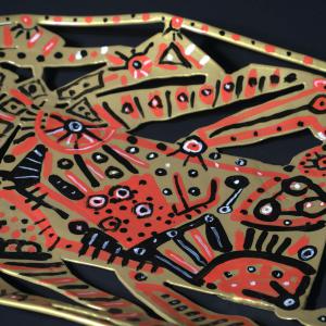 Etna 2021 Welded and painted steel - 72 x 38,5 x 24 cm - Unique piece