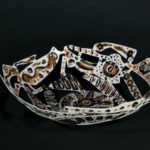 Le Cyclope 2021 Welded and painted steel - 12 x 37 x 35 cm - Unique piece