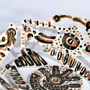 Le Cyclope 2021 Welded and painted steel - 12 x 37 x 35 cm - Unique piece