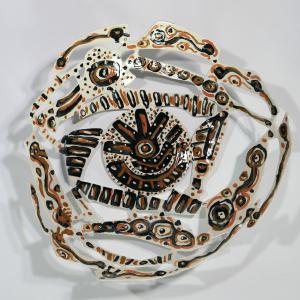 Le Cyclope 2021 Welded and painted steel - 12 x 37 x 35 cm - Unique piece