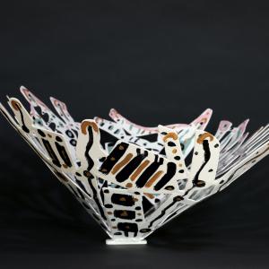 Vesta 2021 Welded and painted steel - 28 x 67,5 x 52 cm - Unique piece