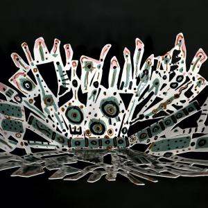 Vesta 2021 Welded and painted steel - 28 x 67,5 x 52 cm - Unique piece