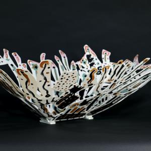 Vesta 2021 Welded and painted steel - 28 x 67,5 x 52 cm - Unique piece