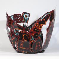 Eclosion V 2024 Welded and painted steel - Height : 58,5 cm - Diameter: 65 cm