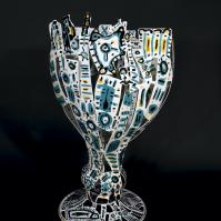 La Source  2022 Painted steel - 79 x 472 x 357 cm - Unique piece SOLD