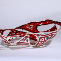 L'Eveil de l'Etna 2022 - Welded and painted steel - 18 x 55 x 40 cm SOLD