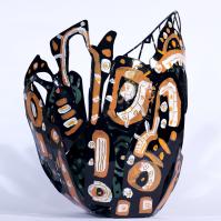 Eclosion 2024 Welded and painted steel - 53,5 x 39,5 x 37 cm - Unique piece