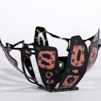 Eclosion II 2024 Welded and painted steel - Height : 13 cm - Diameter : 23 cm - Unique piece