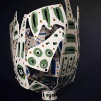 Eclosion VI 2025 Welded and painted steel - 41 x 38 x 30 cm - Unique piece