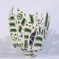 Eclosion VI 2025 Welded and painted steel - 41 x 38 x 30 cm - Unique piece