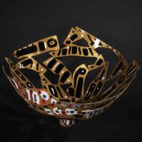 Eclosion VI 2025 Welded and painted steel - 36 x 52 x 50 cm - Unique piece