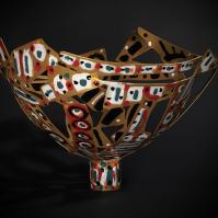 Eclosion VI 2025 Welded and painted steel - 36 x 52 x 50 cm - Unique piece