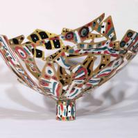 Eclosion VI 2025 Welded and painted steel - 36 x 52 x 50 cm - Unique piece