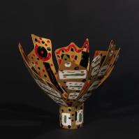 Eclosion VI 2025 Welded and painted steel - 27 x 28,5 x 29 cm - Unique piece