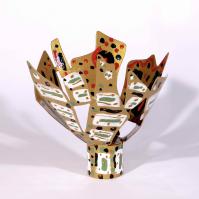 Eclosion VI 2025 Welded and painted steel - 27 x 28,5 x 29 cm - Unique piece