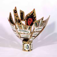 Eclosion VI 2025 Welded and painted steel - 27 x 28,5 x 29 cm - Unique piece