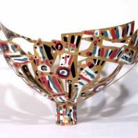 Eclosion VI 2025 Welded and painted steel - 36 x 52 x 50 cm - Unique piece