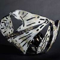 Naissance de Vénus II (Birth of Venus II ) 2024 Welded and patinated steel - 23 x 39 x 26,5 cm