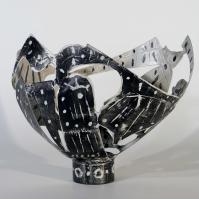 Naissance de Vénus III (Birth of Venus III )  2024 Welded and patinated steel - 25,5 x 30 x 24,5 cm