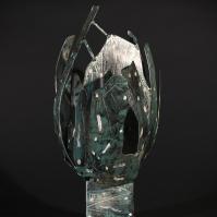 Eclosion X  2025 Acier soudé peint et patiné - 37 x 18 x 21 cm