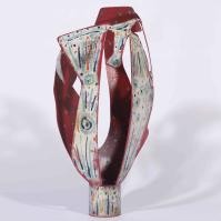 Fleur pour ma Muse III 2025 Welded, painted and patinated steel - 45 x 19 x 16 cm