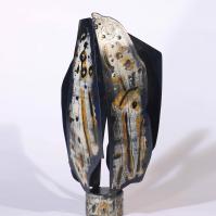 Fleur pour ma Muse III 2025 Welded, painted and patinated steel - 36 x 16 x 13 cm