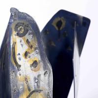 Fleur pour ma Muse III 2025 Welded, painted and patinated steel - 36 x 16 x 13 cm