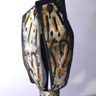 Fleur pour ma Muse III 2025 Welded, painted and patinated steel - 36 x 16 x 13 cm
