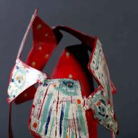 Fleur pour ma Muse III 2025 Welded, painted and patinated steel - 45 x 19 x 16 cm