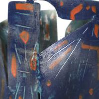 Fleur pour ma Muse II (Flower for my Muse II ) 2024 Welded and patinated steel - Height : 30 cm - Diameter : 35,5 cm